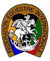 Logo Międzynarodowej Federacji Jeździeckiej - FEI